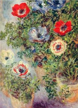 Monet painting anemones